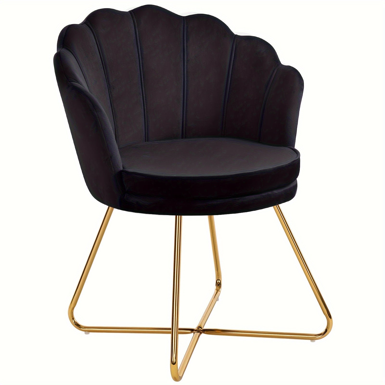 Shell Shape Velvet Dressing Chair