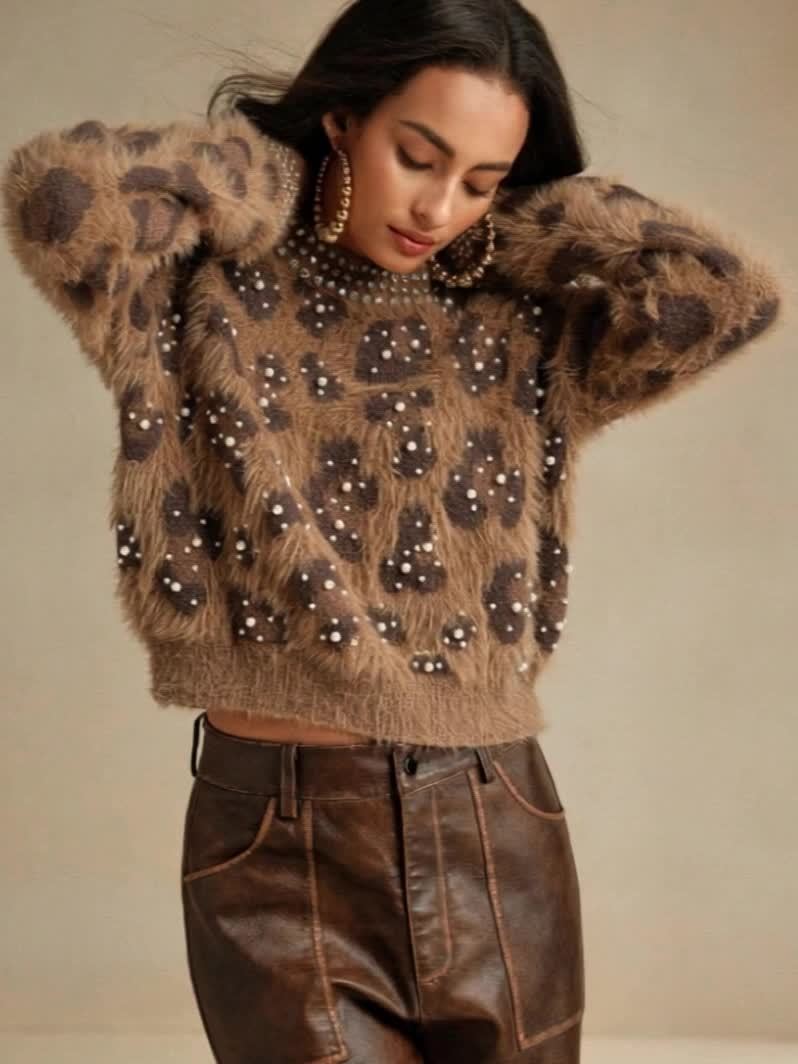 Luxurious Leopard Sweater