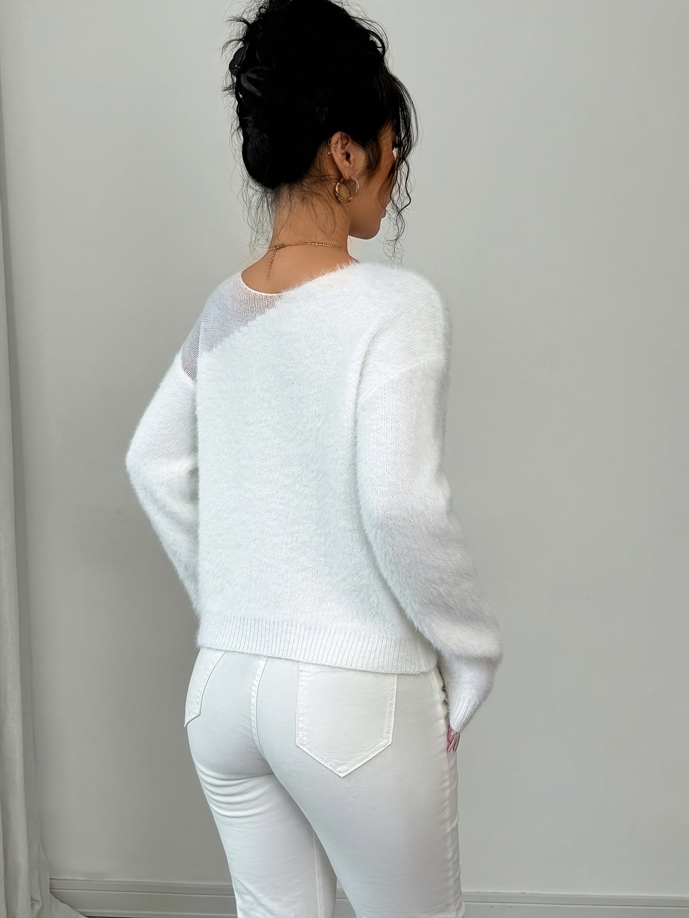 Elegant Semi-Sheer Sweater