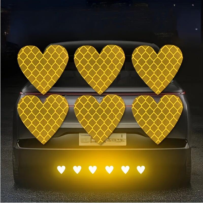 6 Universal Love Strip Reflective Stickers