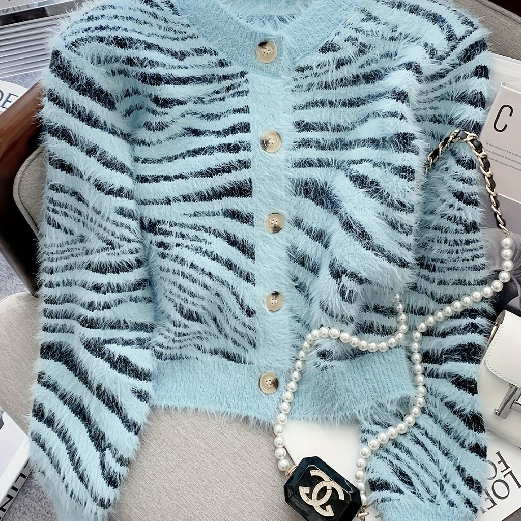 Black Stripe Winter Coat