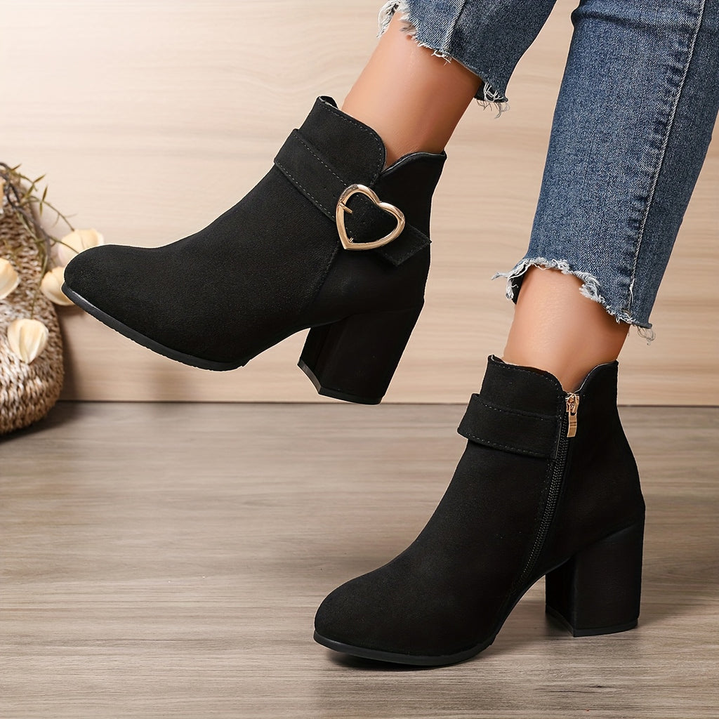 Chunky Heel Ankle Boots