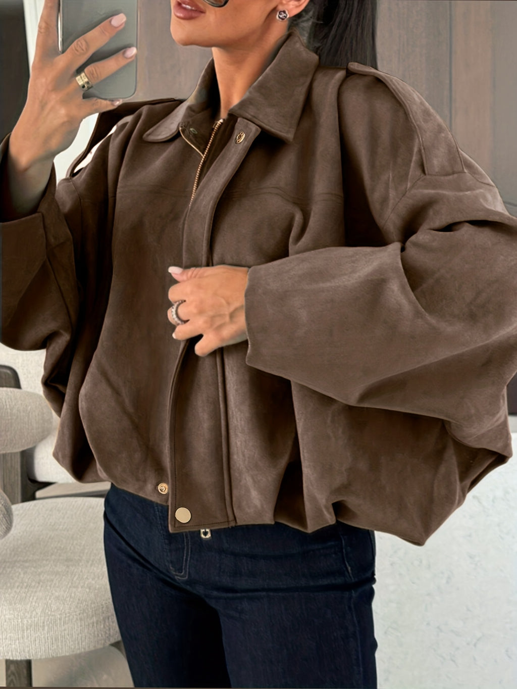 Elegant Faux Fur Jacket