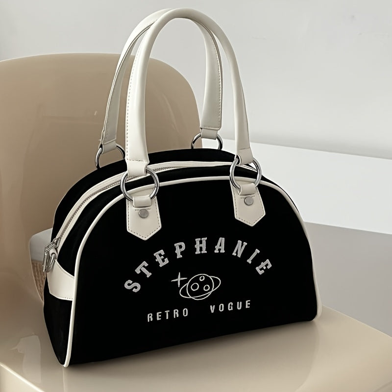 Vintage American Baseball Bag Vintage High-End Sweet Cool Boston Shoulder Crossbody Bag