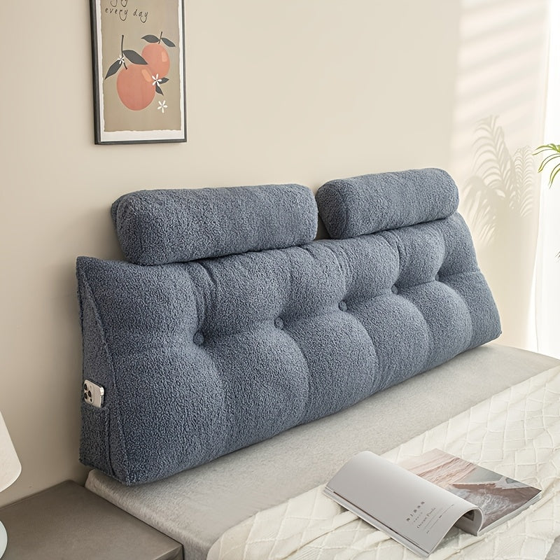 Teddy Fleece Triangular Headboard Cushion