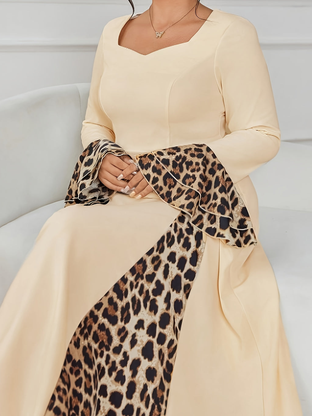 Leopard Print Mermaid Dress