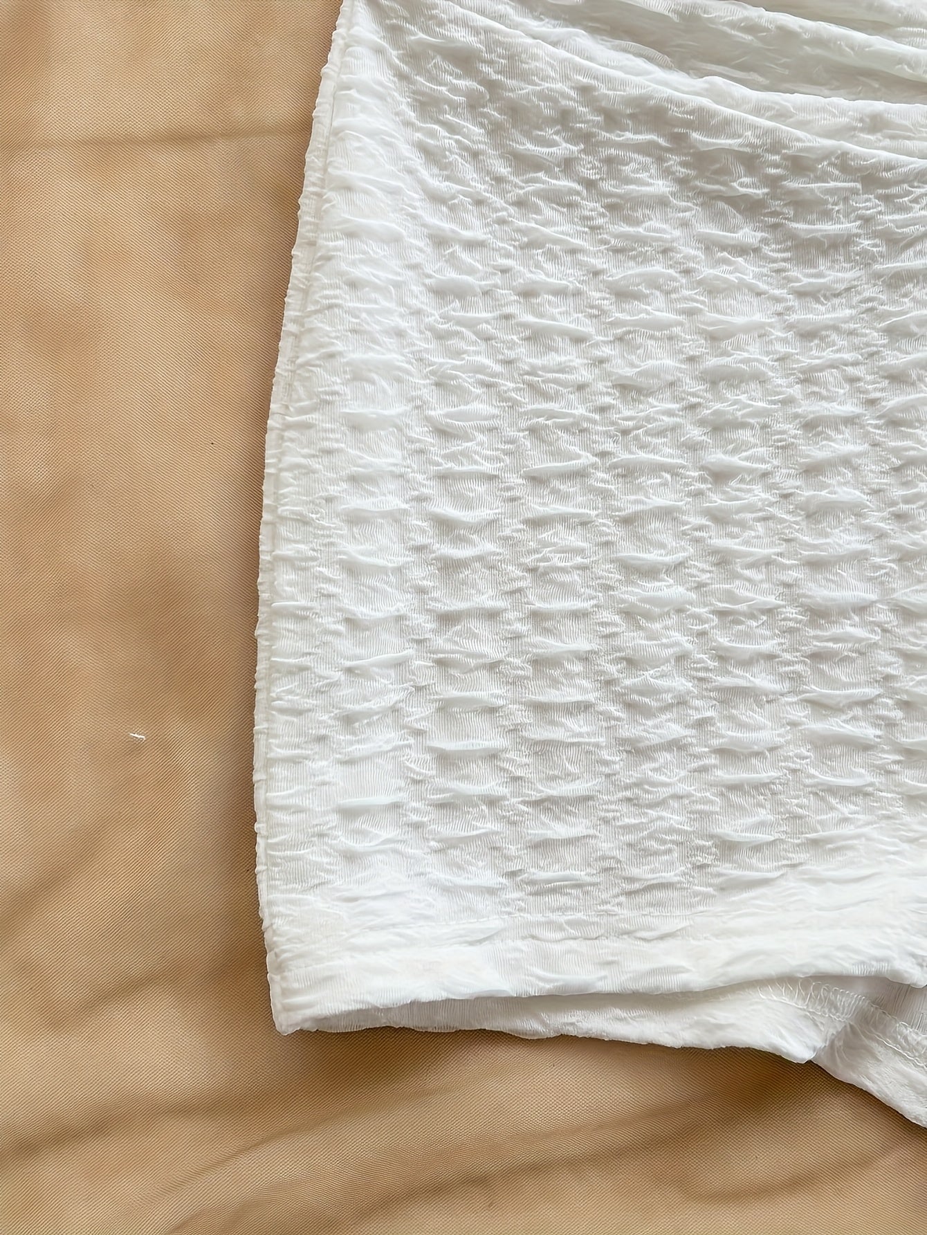 Textured Jumpsuit with a Metallic Finish