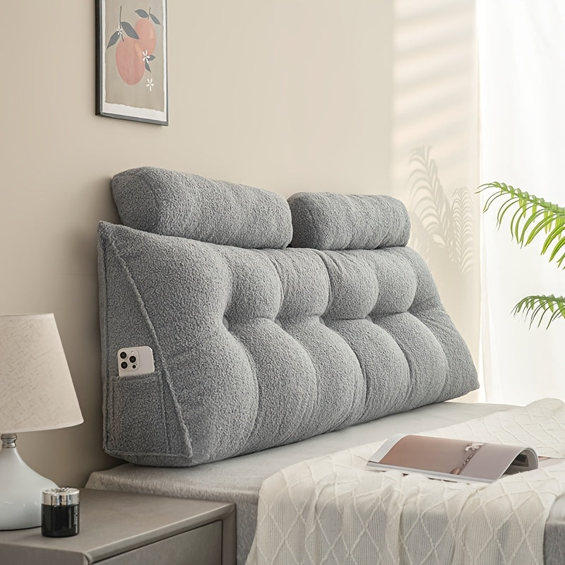 Teddy Fleece Triangular Headboard Cushion