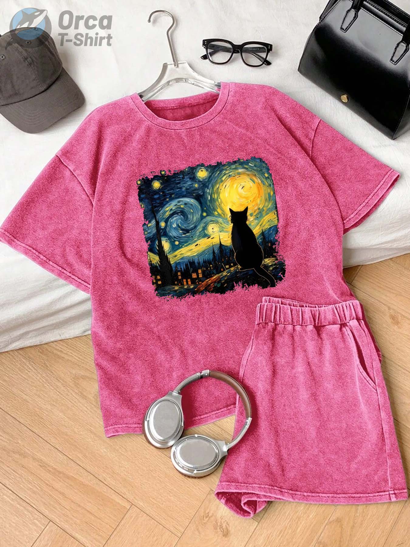 Women's Vintage Washed Heavyweight T-Shirt - Loose Fit Soft & Breathable Everyday Casual Top - Non-See-Through Light colored Tee for Spring/Summer Outfits