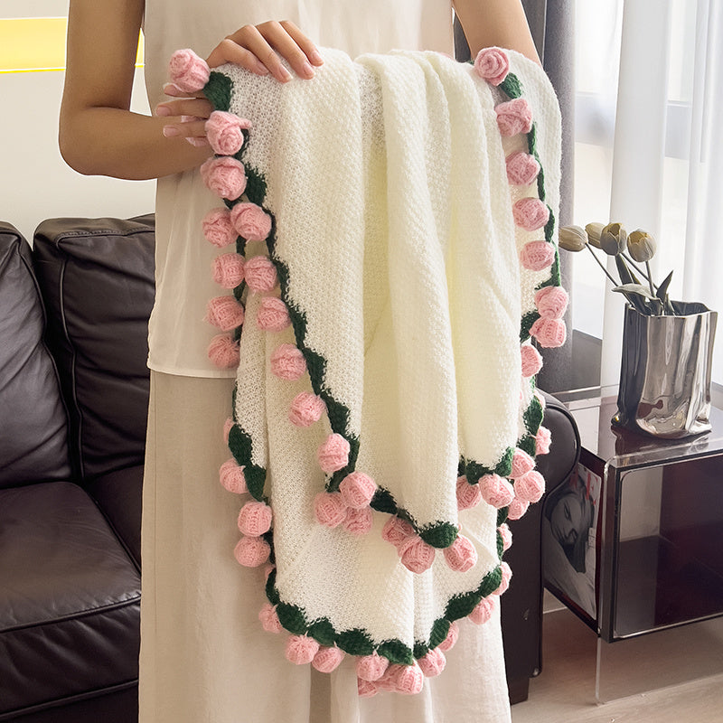 Rose Bouquet Throw Blanket