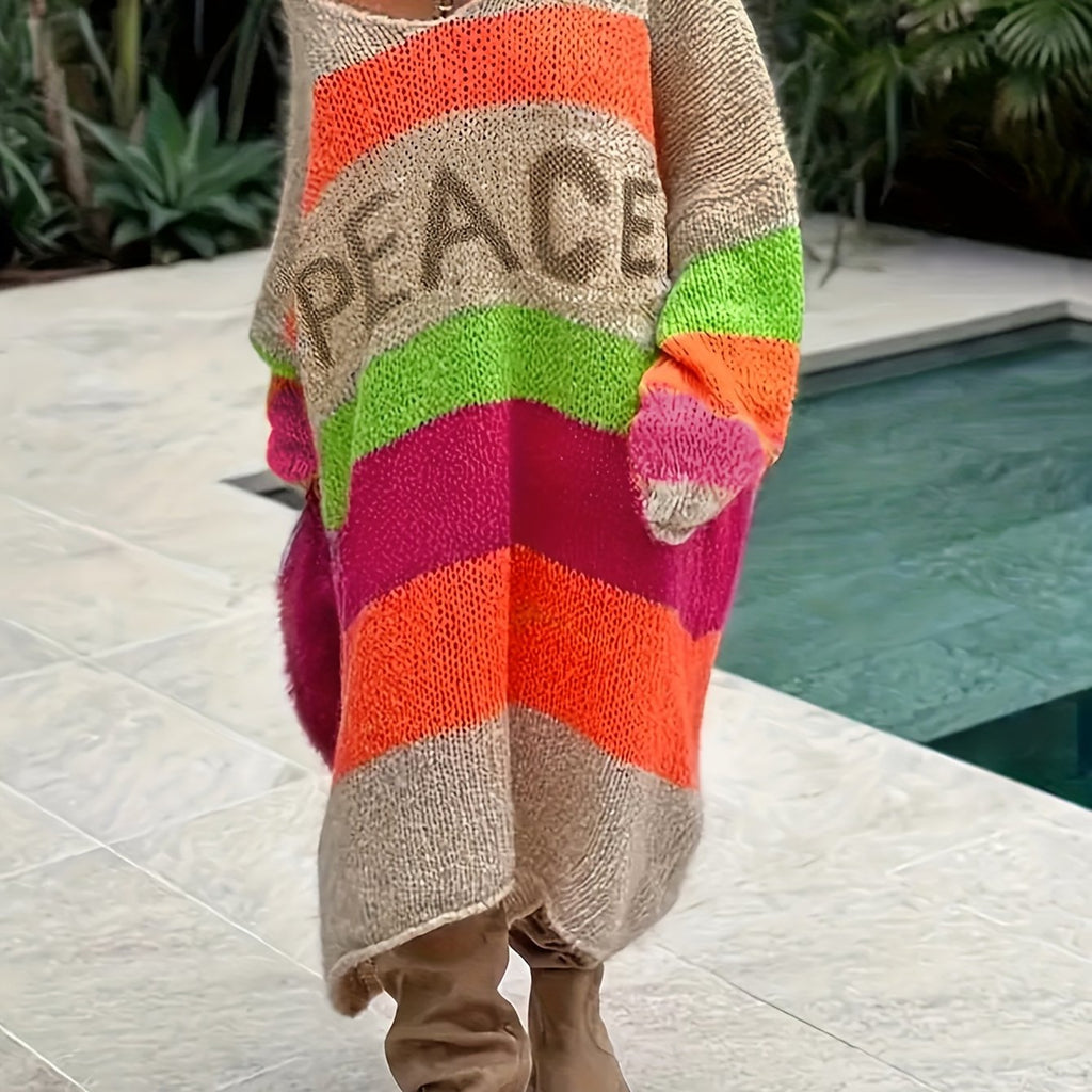 Loose Letter Pattern Dress