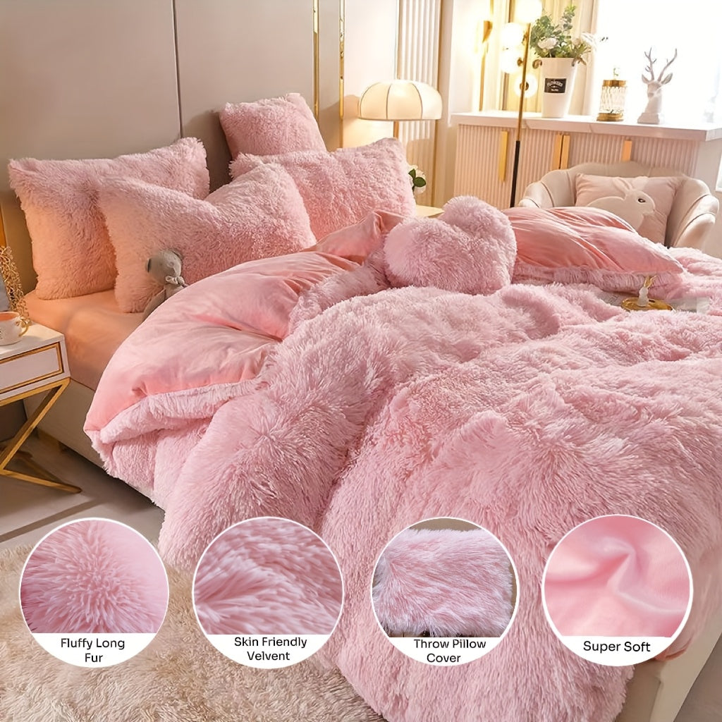 {3/4pcs} Faux Down Comforter Set