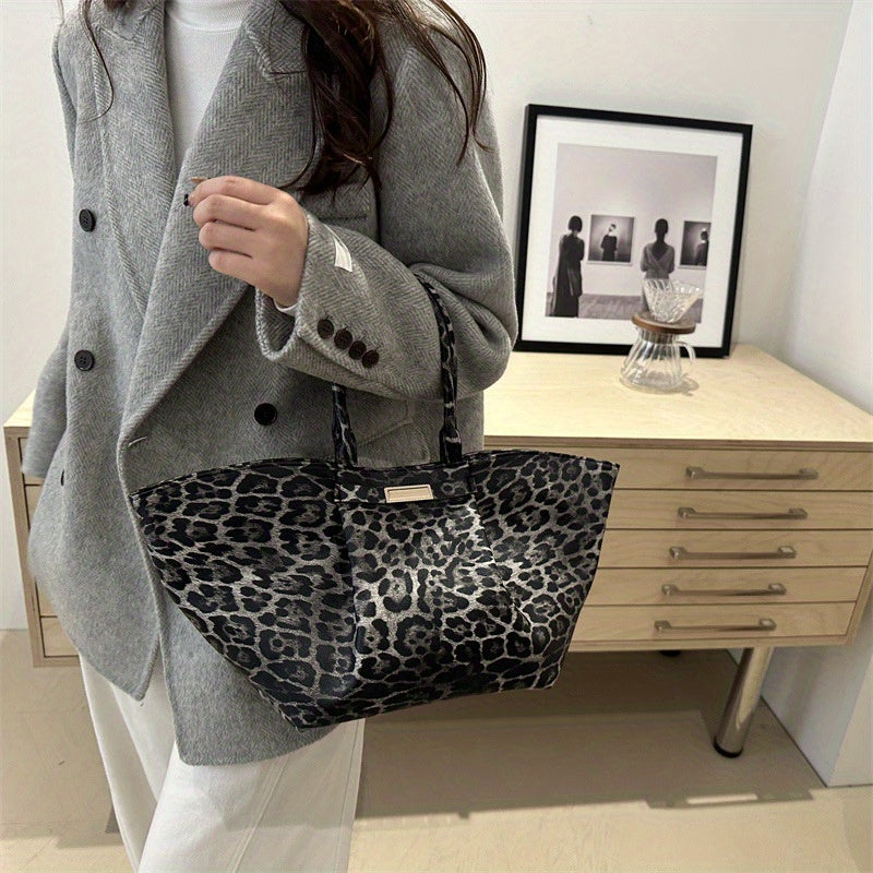 Leopard Print Tote Bag
