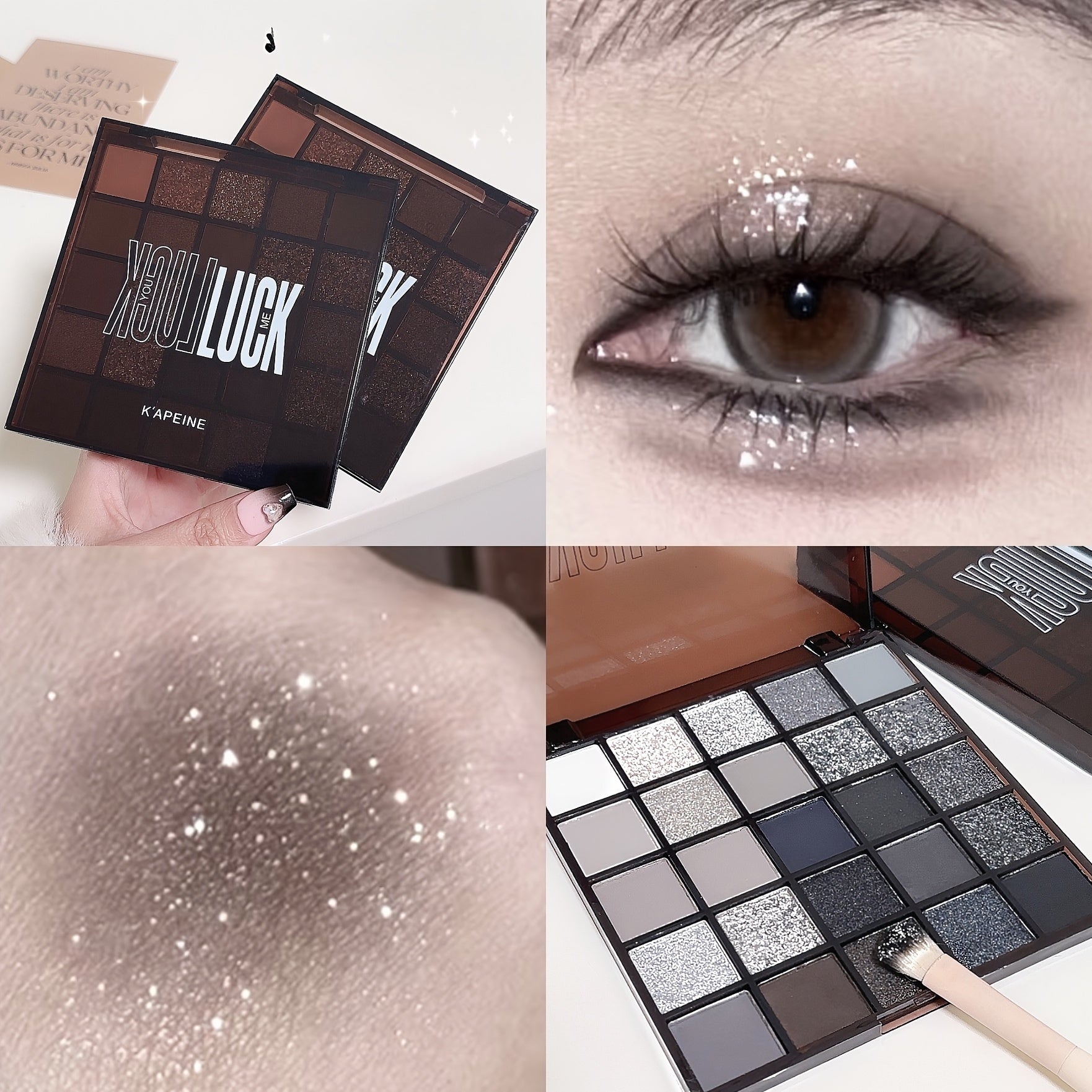 Black Smoky Eyeshadow Tray