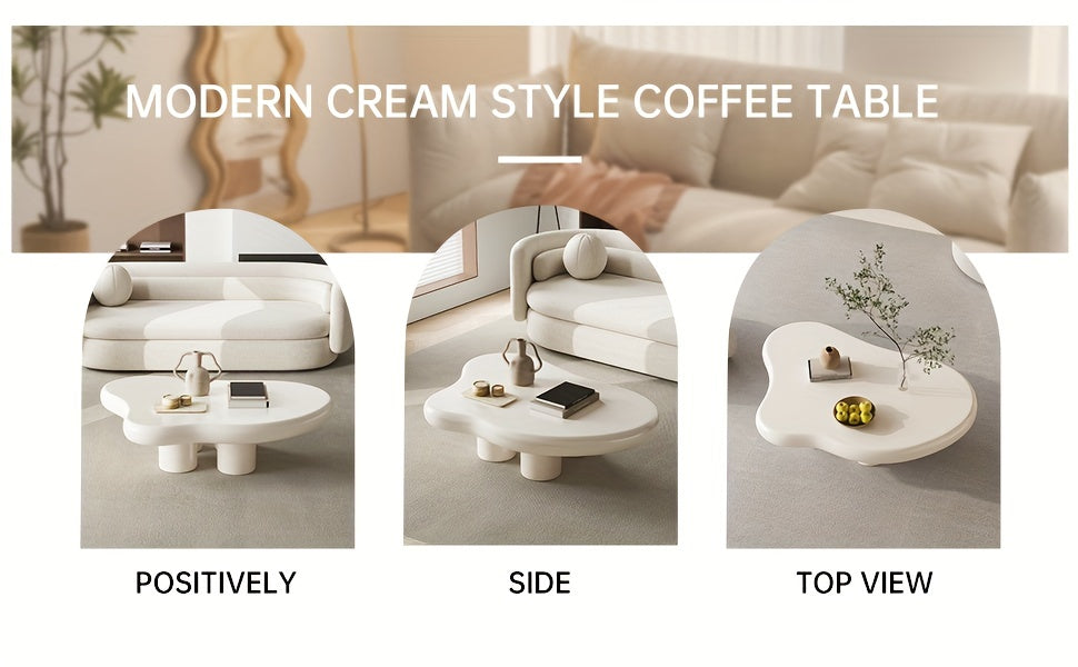 Modern White Cloud Tea Table