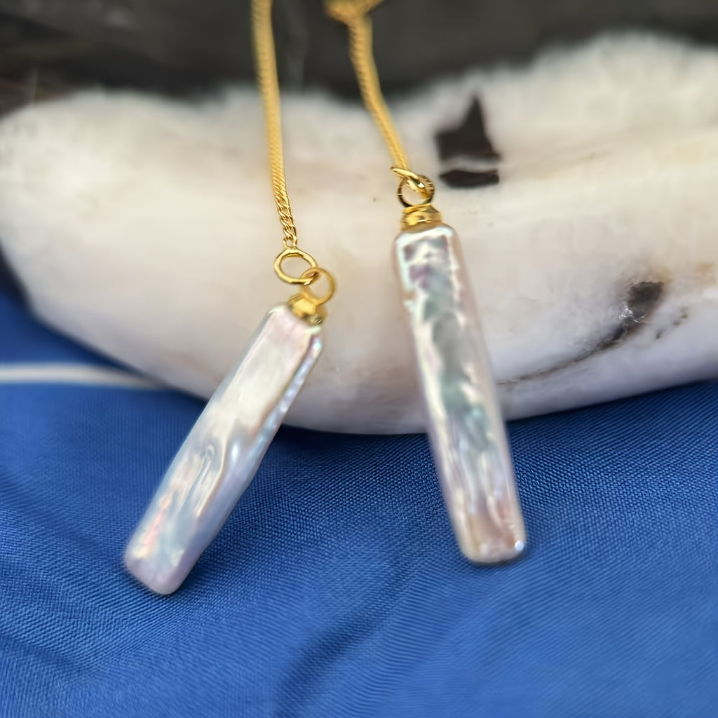 Pearls Tassel Drop Earrings