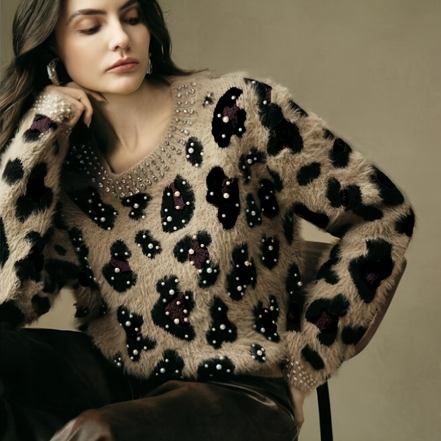 Luxurious Leopard Sweater