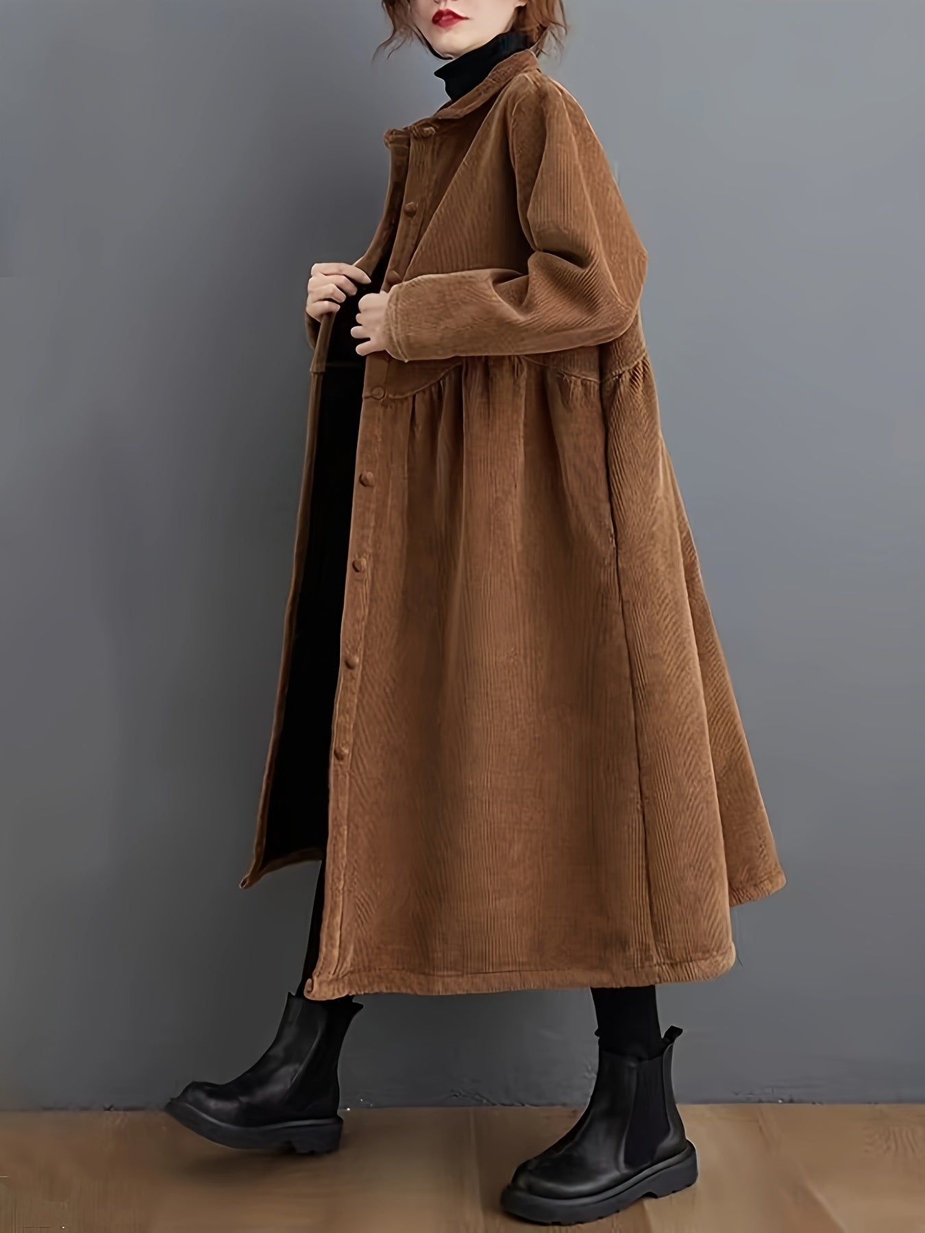 Elegant Brown Trench Coat