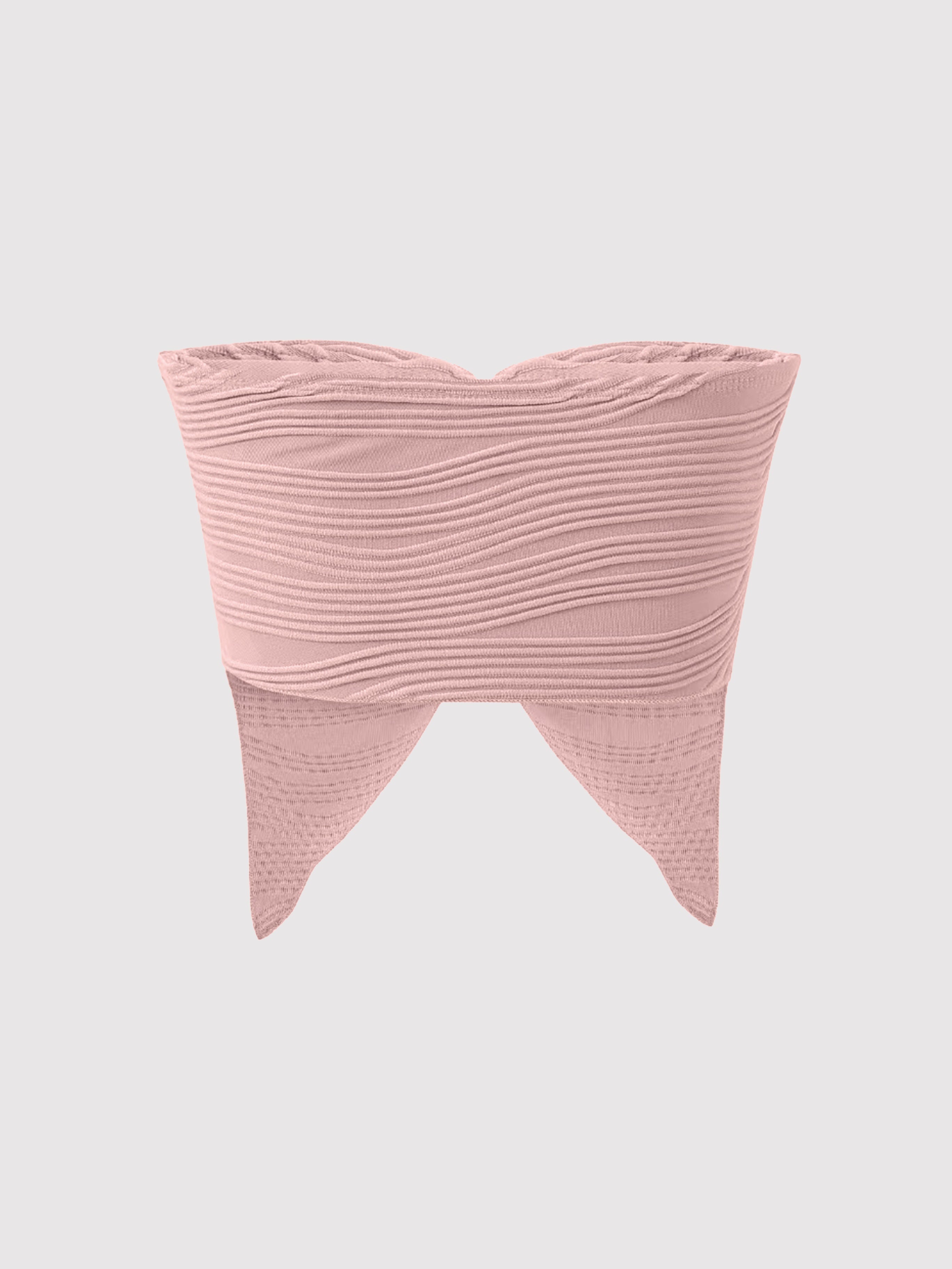 Strapless Asymmetrical Chain Top