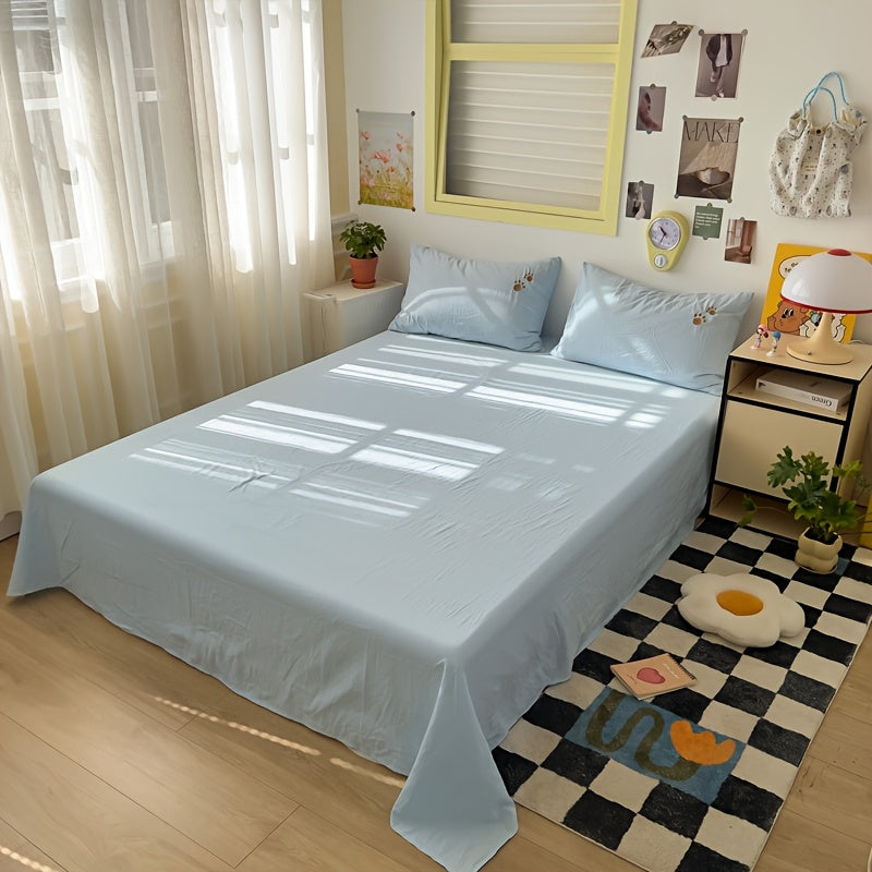 Teddy Bear Towel Bedding Set, Including 1 Duvet Cover, 1 Bed Sheet, And 2 Pillowcases