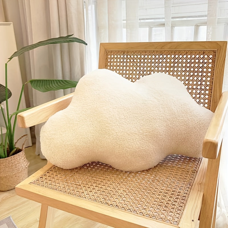 Extra-Soft Plush Cloud-Shaped Throw Pillow