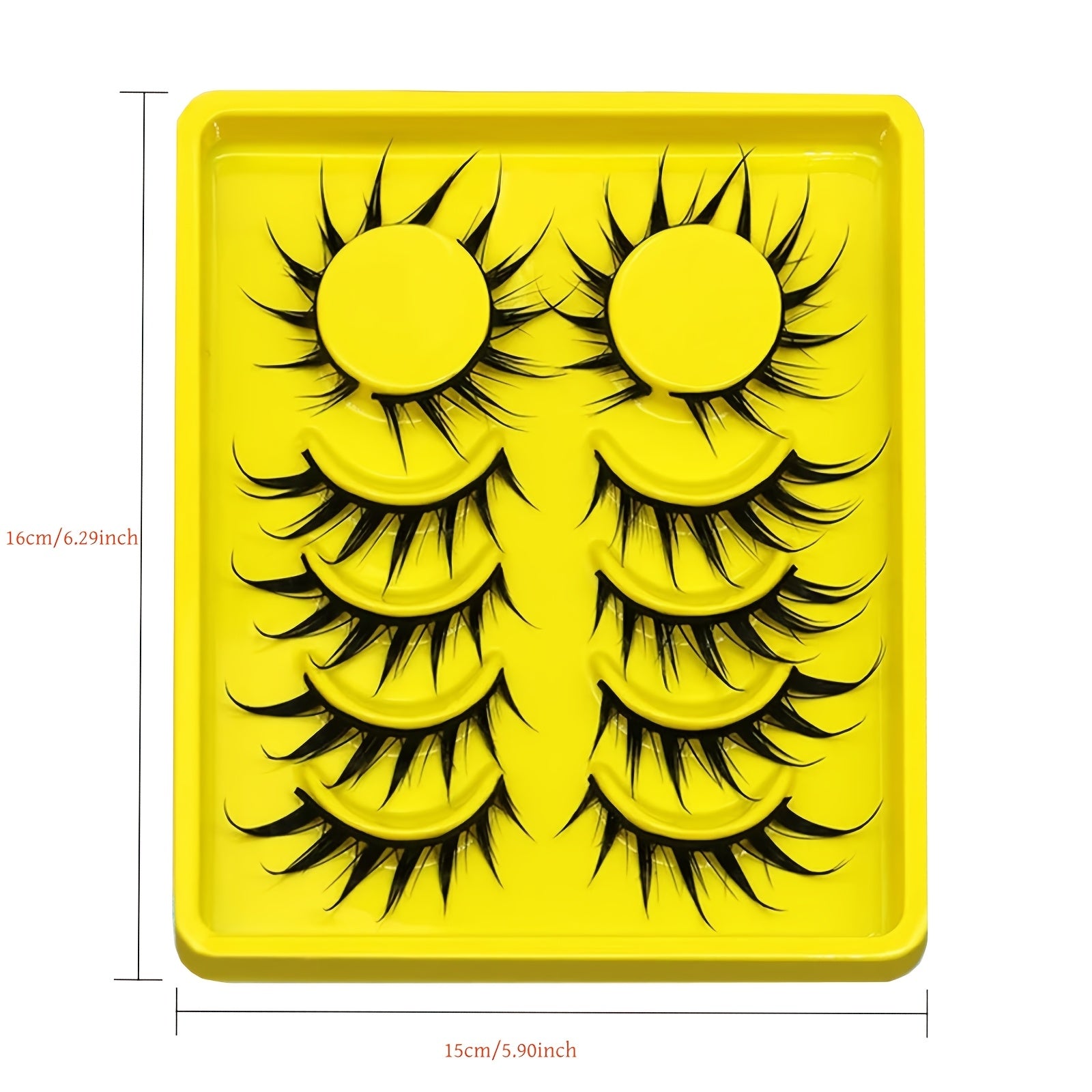 6 Pairs Cartoon Eyelashes