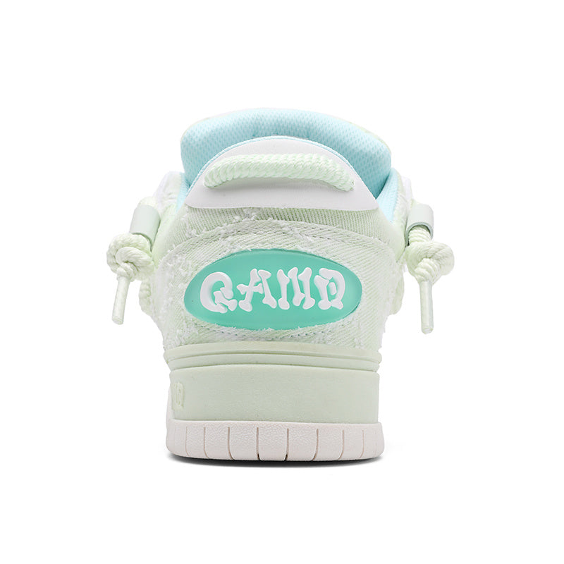 Low Top Lace-Up Cartoon Pattern Skateboarding Shoes