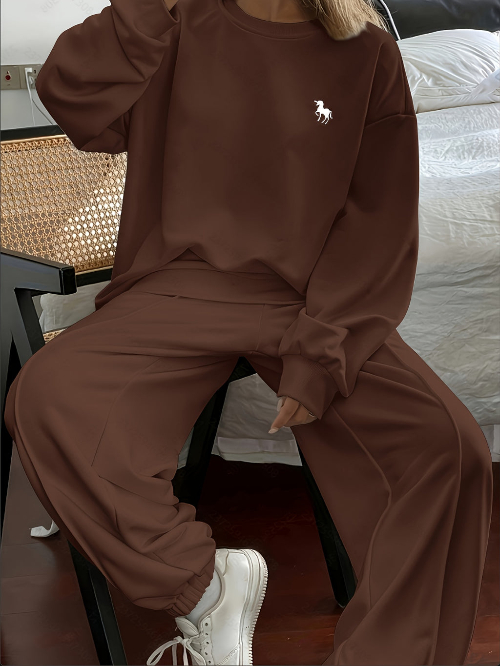 Casual Sweatshirt and Pants Set