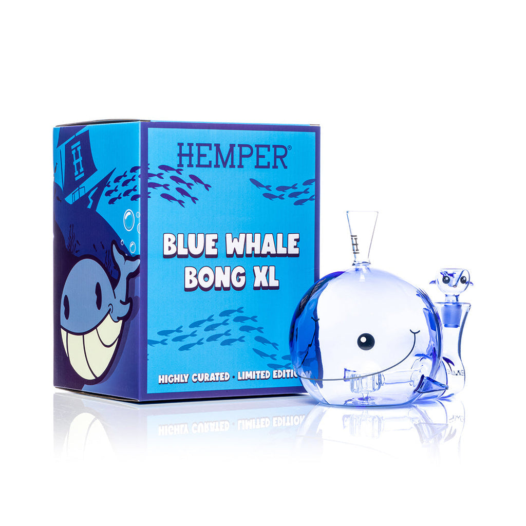 HEMPER- Blue Whale XL Bong 6.25"