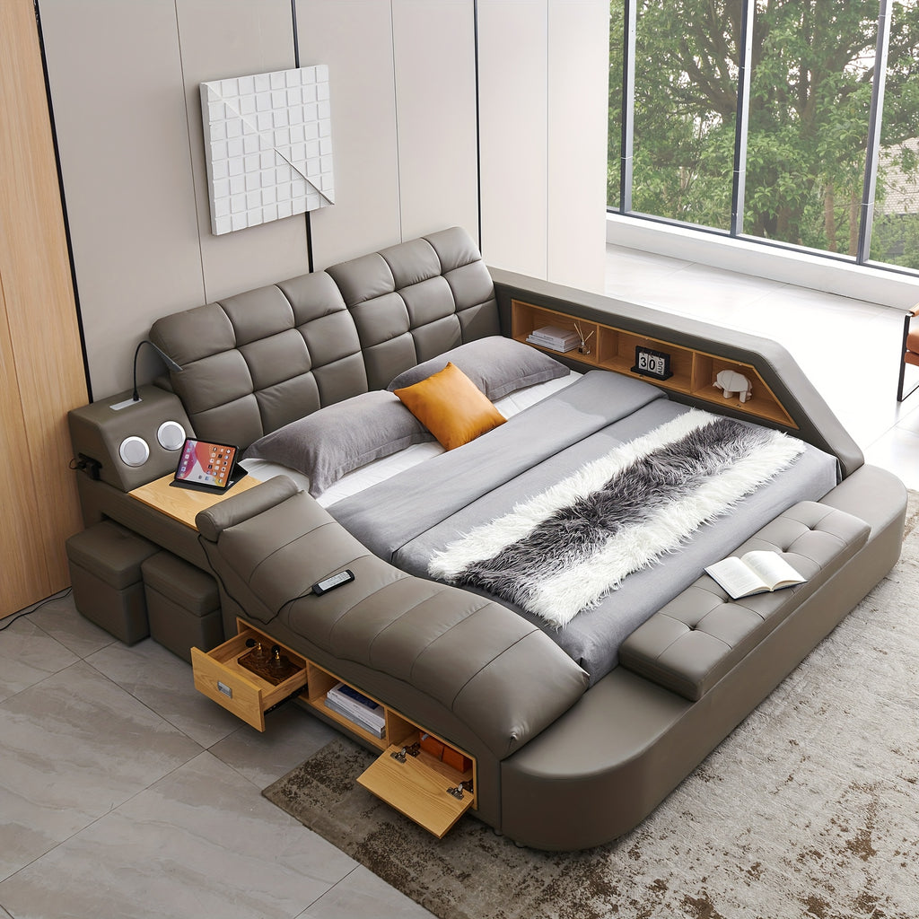 Multifunctional Large Bed Frame