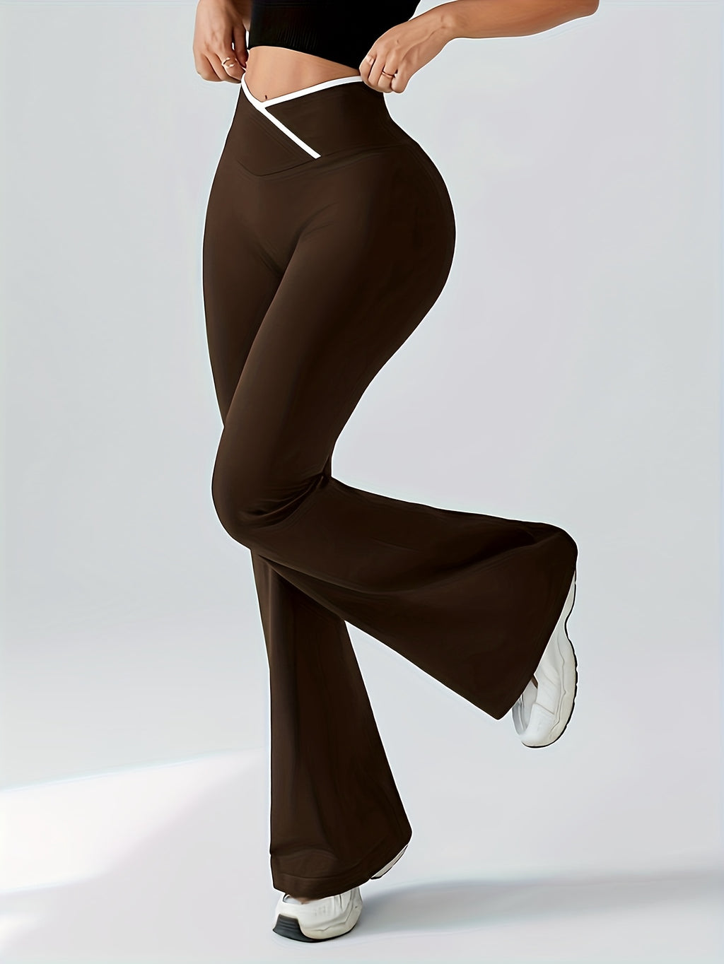 High-Waisted Flared Yoga Pants