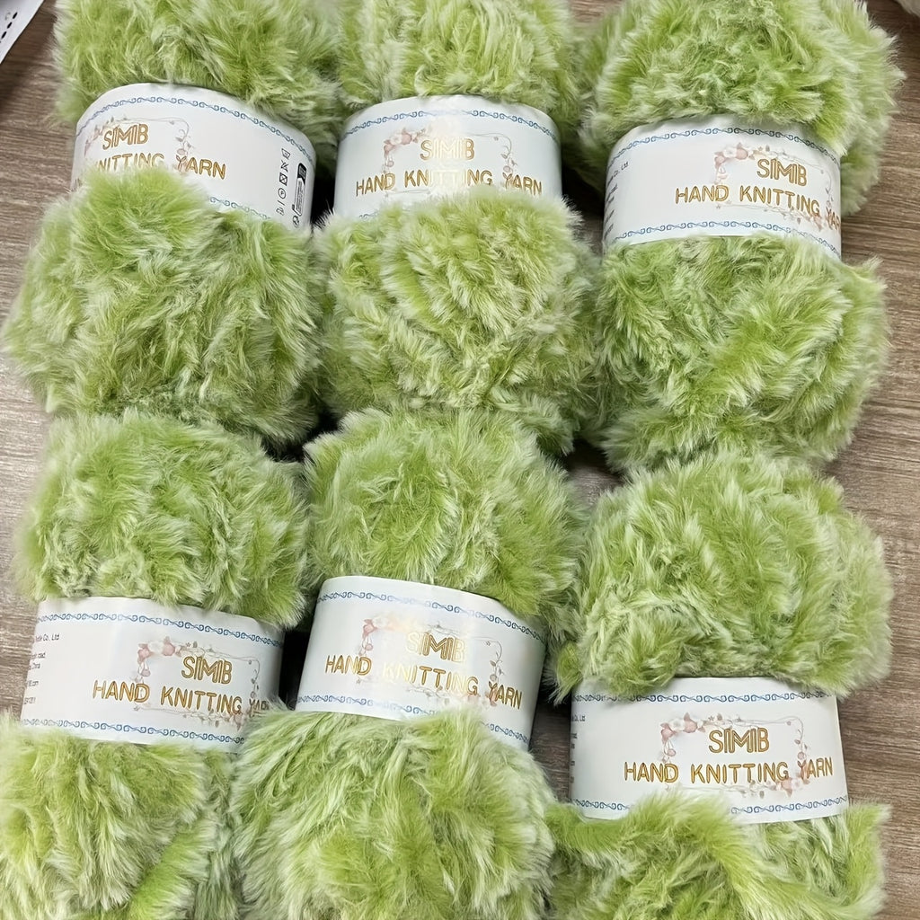 Fake Cozy Mink Fur Recycle Yarn