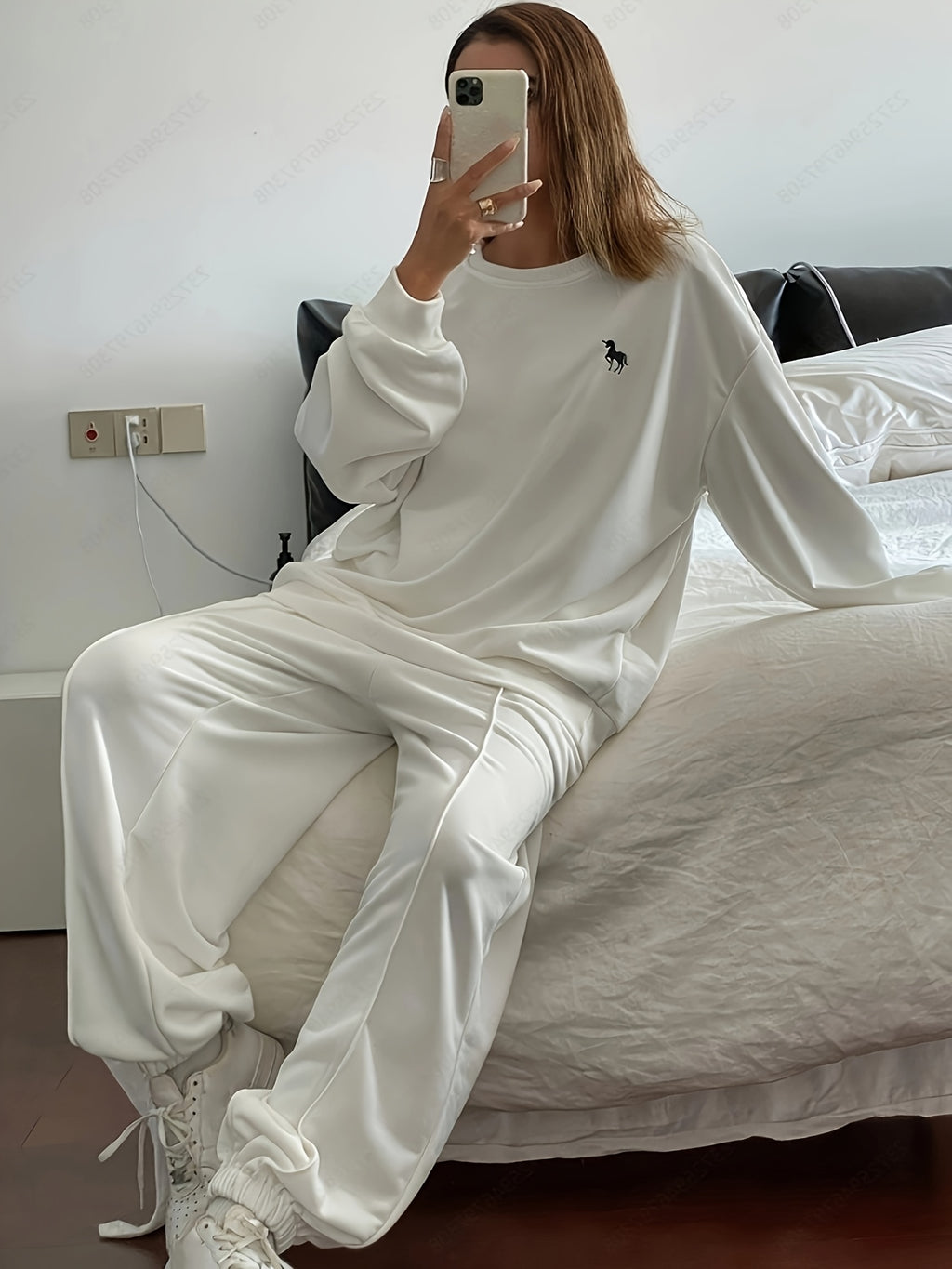Casual Sweatshirt and Pants Set
