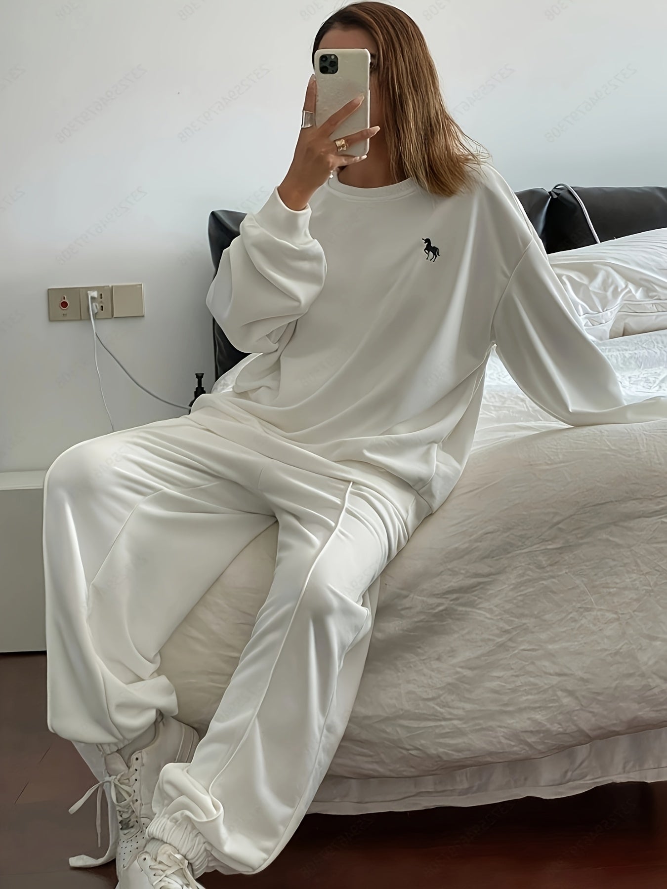 Casual Sweatshirt and Pants Set