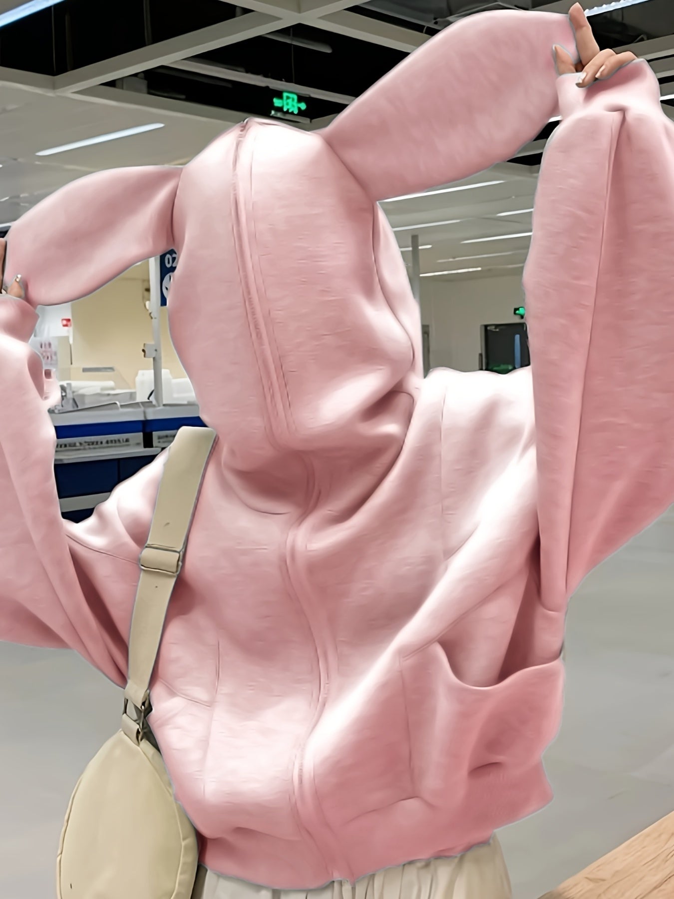 Women'S Light Hoodie with Rabbit Ears - Cozy Casual Pullover Sweatshirt, All-Season Everyday & Formal Outfits, Soft Hooded Sweater for Women, Sweater Hoodie For Women, Hoodies For Women