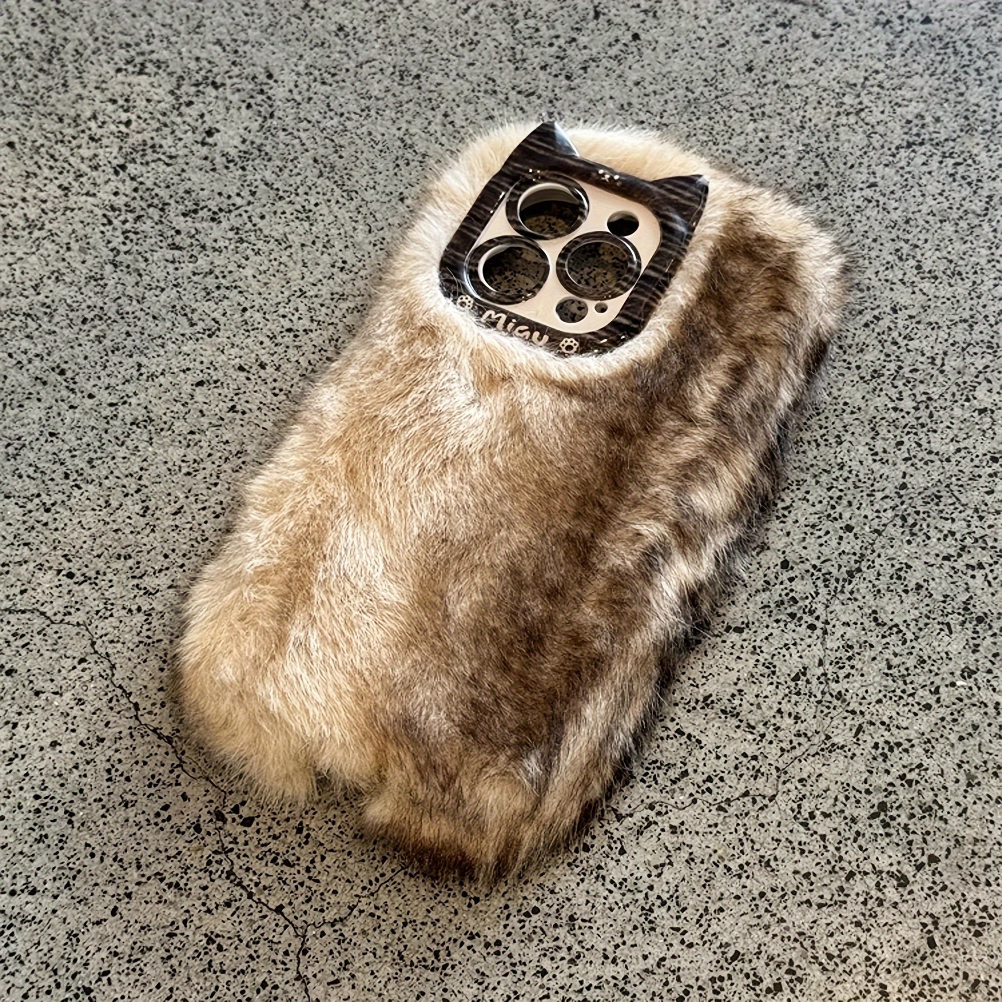 Gradient Color Plush iPhone Case