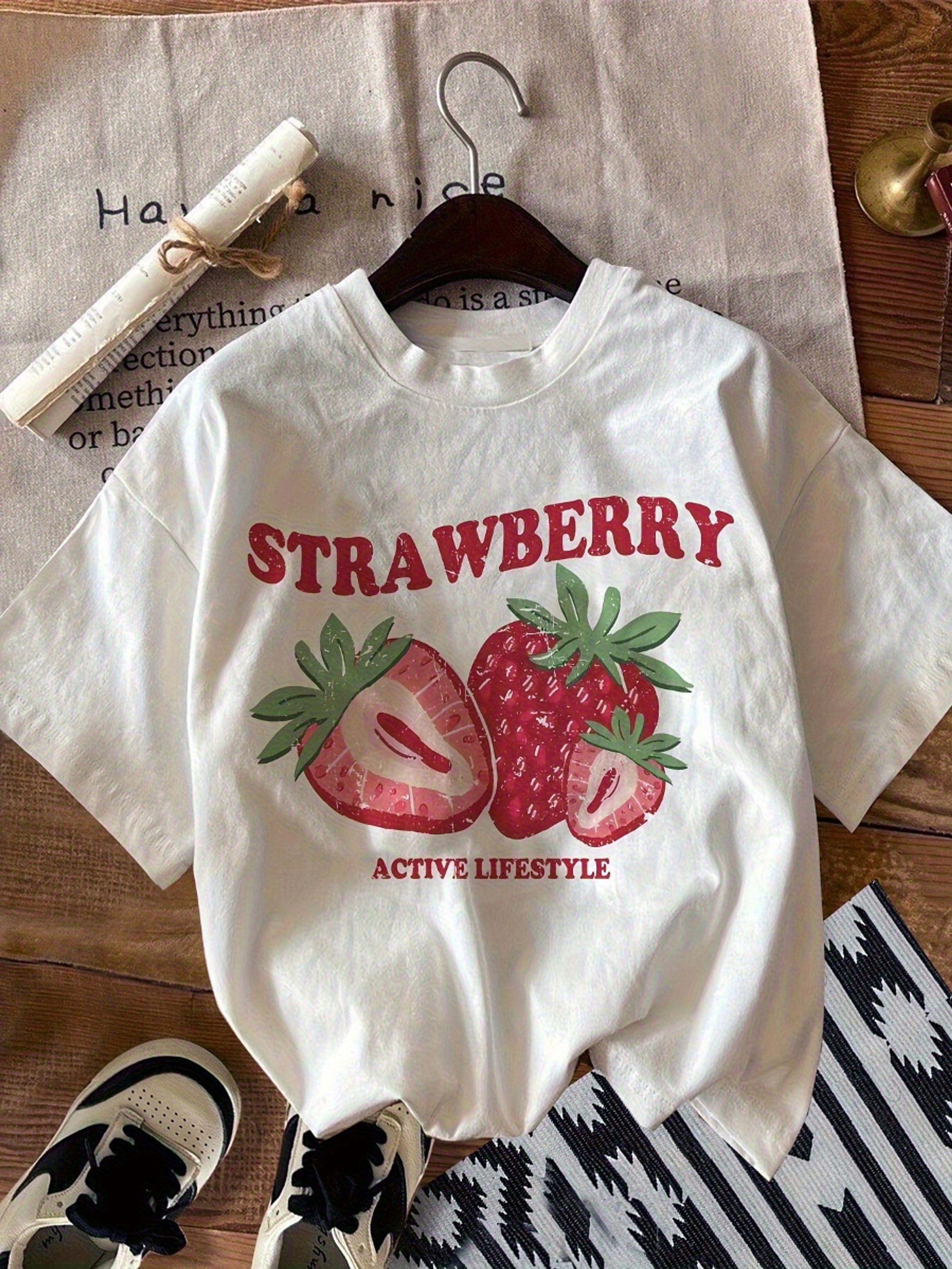 Strawberry Pattern T-shirt