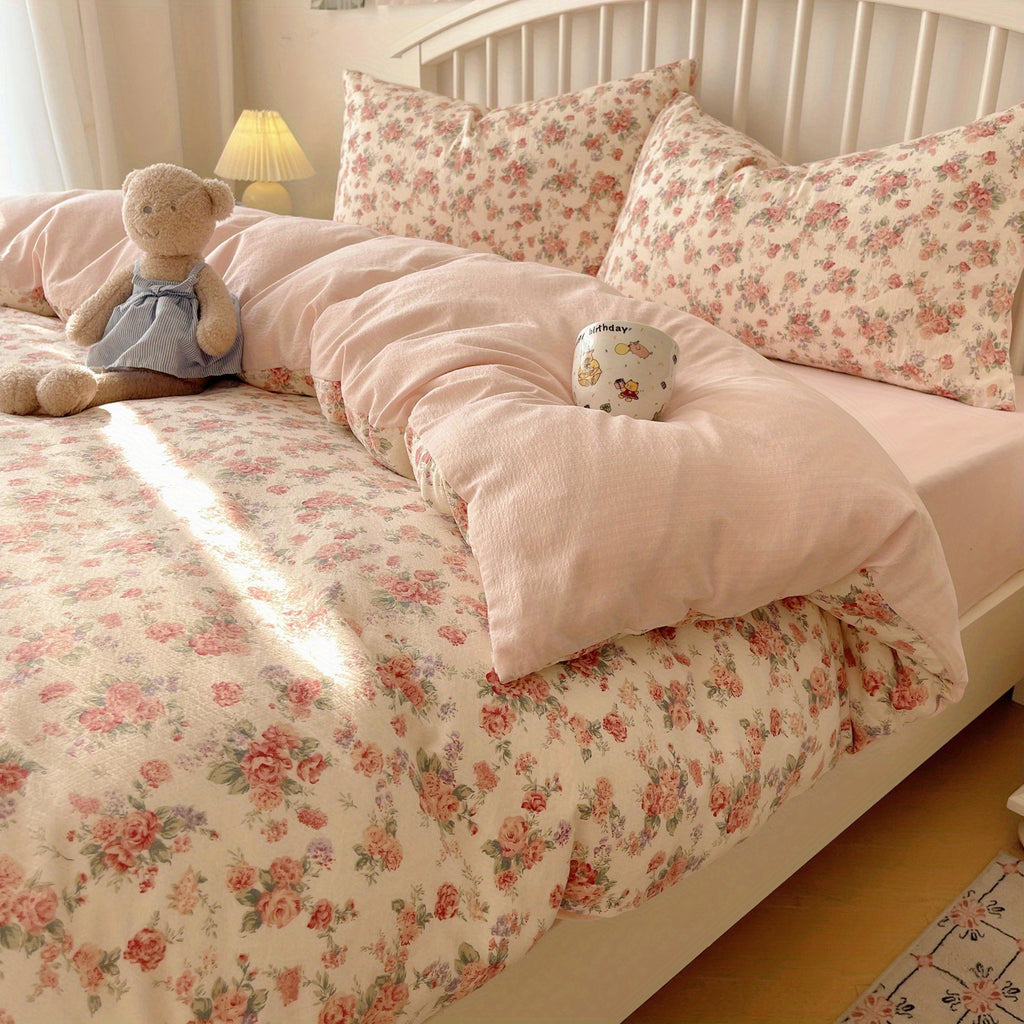 Rose Floral Bedding Set