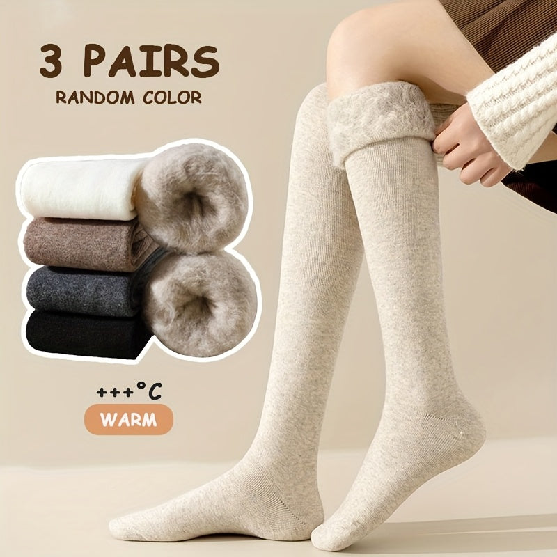 {3-Pair} Heavy Duty Thermal Over-The-Knee Socks