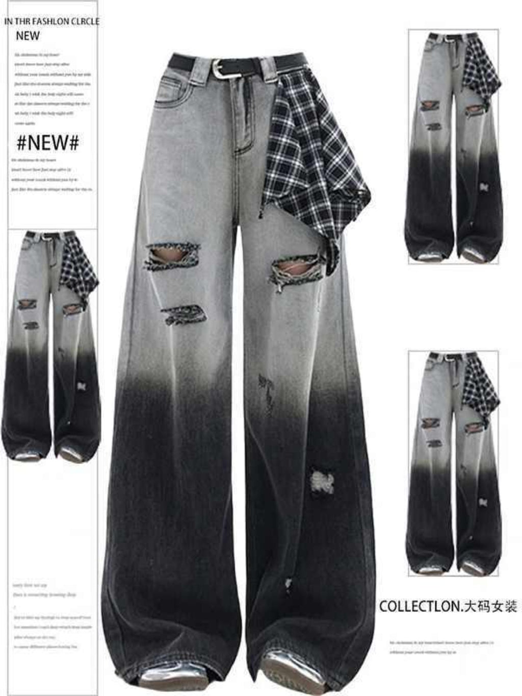 High-Waisted Wide-Leg Jeans