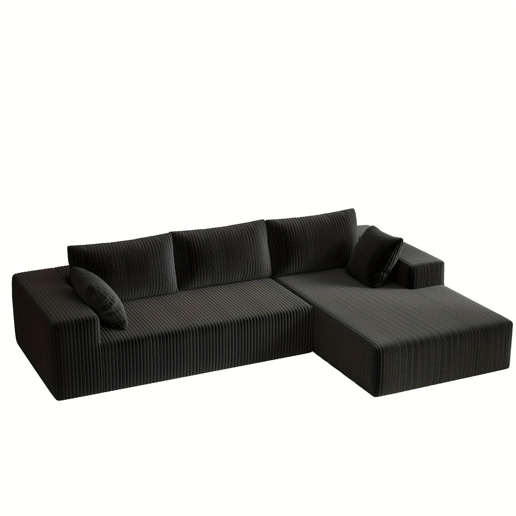 Modern Modular L-Shaped Living Room Cloud Sofa Set