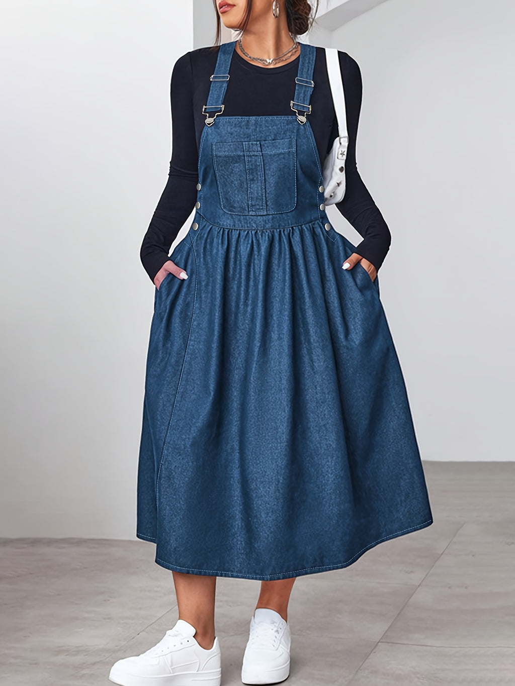 Faux Denim Dress