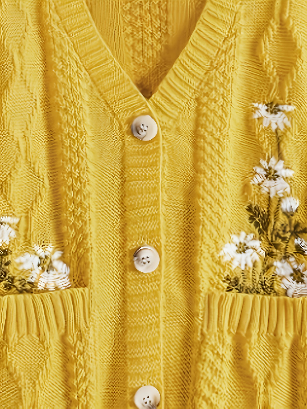 Floral Embroidered Cardigan