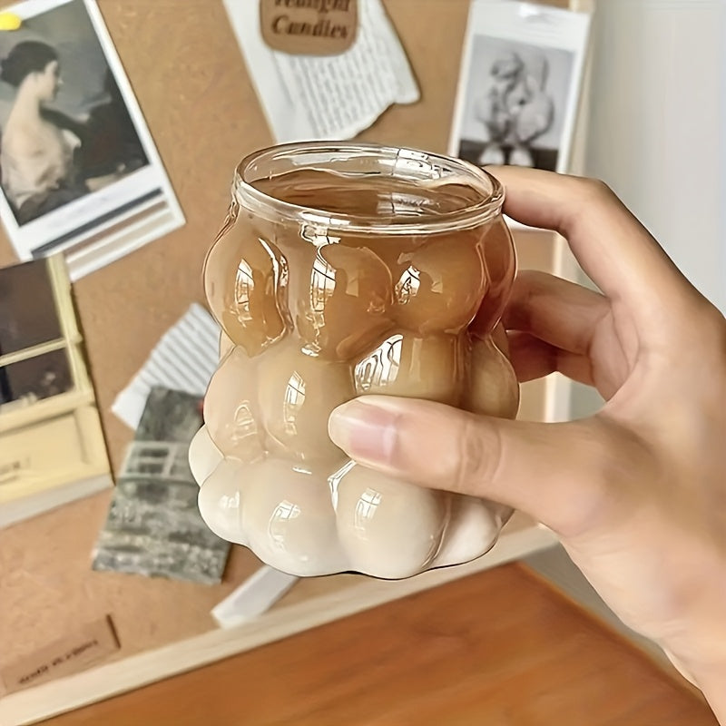 {4pcs} Grape Shape Cute Drinking Glasses with straw and straw brush