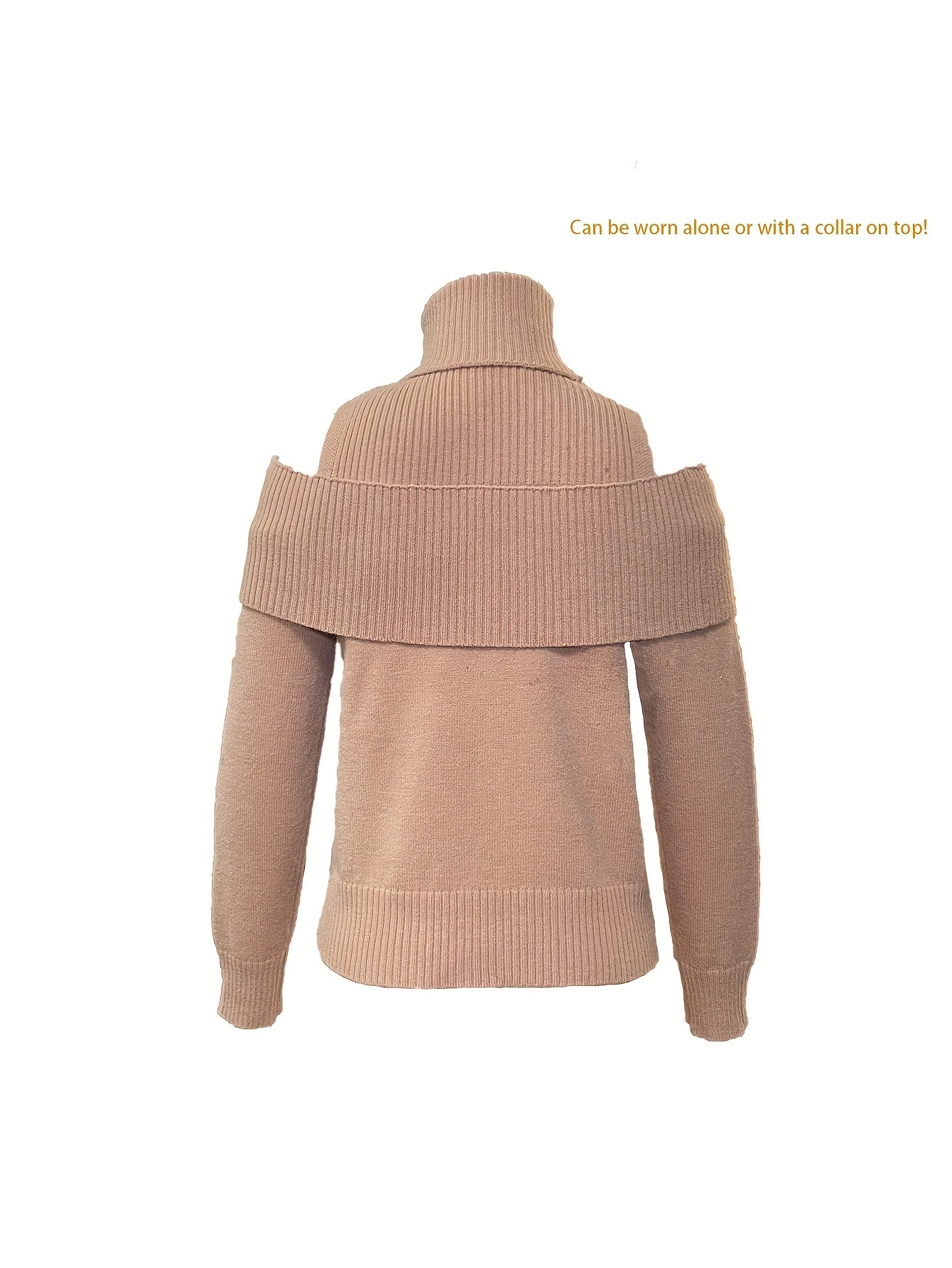 High-Neck Turtleneck Sweater