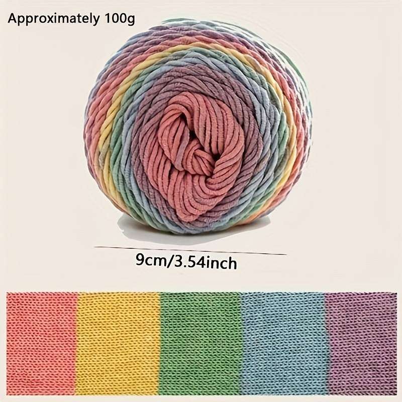 {2pcs} Rainbow Milk Yarn