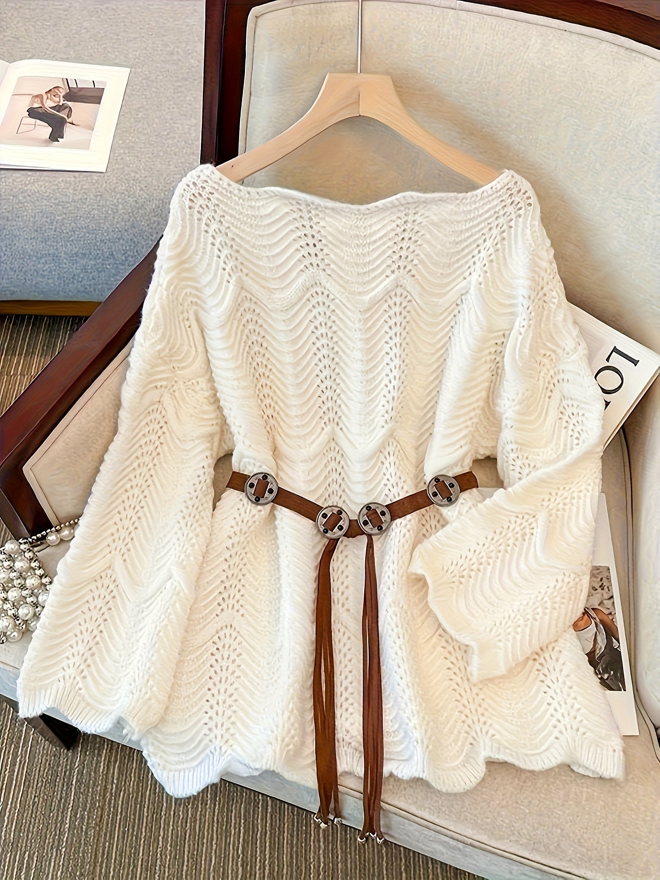 Off-Shoulder/One-Shoulder Lace Kimono Jacket