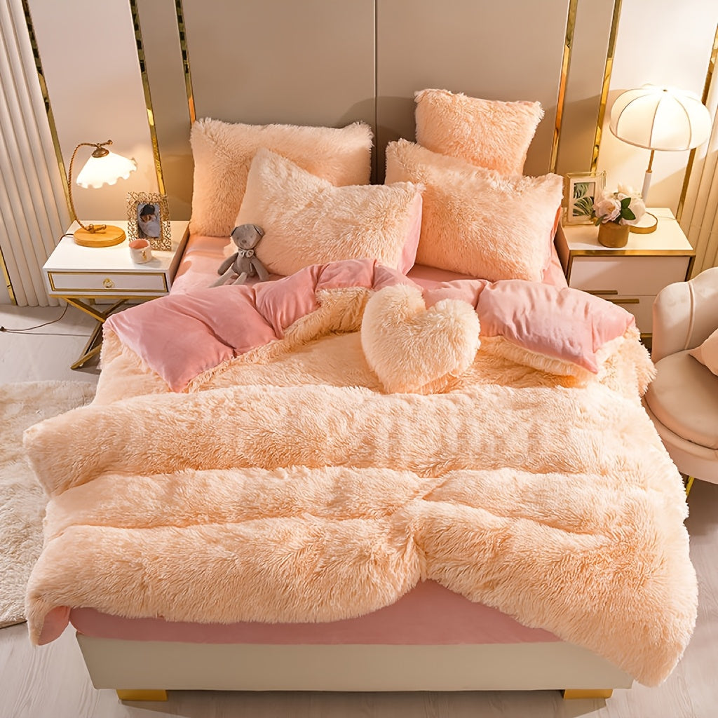 {3/4pcs} Faux Down Comforter Set