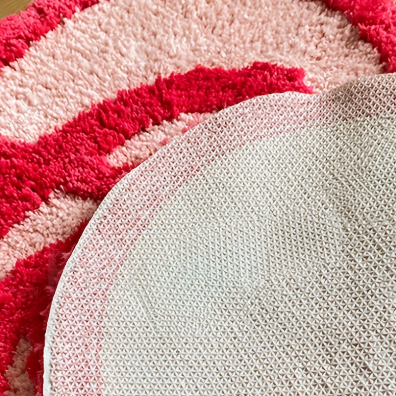 Love Heart Design Middle Plush Carpet