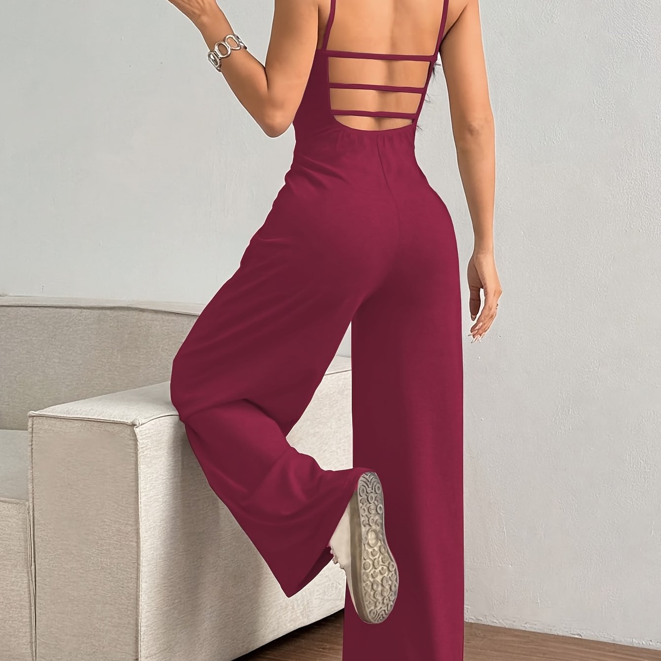 Elegant Backless Jumpsuit